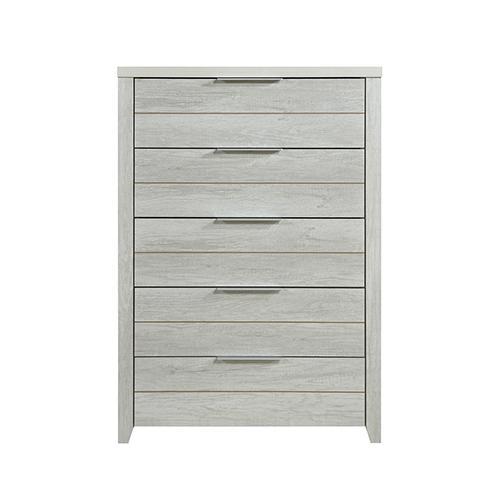 Cielo Tallboy White Bedroom Drawer Cabinet Ash - Furniture > Bedroom - Rivercity House And Home Co.