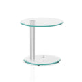 Coffee Table | Oval Tempered Glass (Great For Bedside Too)