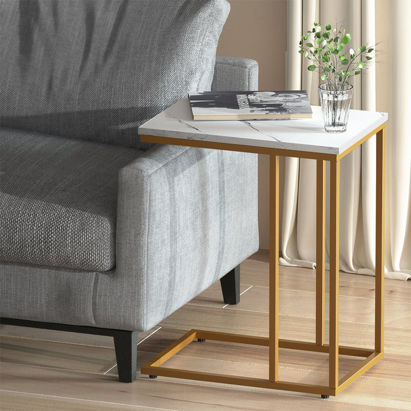 Living Room Side Table - White - Furniture > Living Room - Rivercity House & Home Co. (ABN 18 642 972 209) - Affordable Modern Furniture Australia