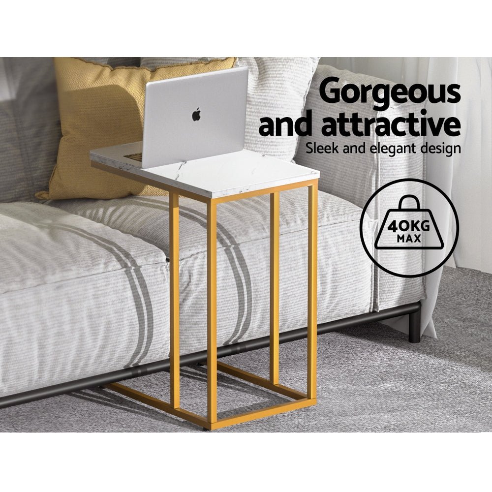 Living Room Side Table - White - Furniture > Living Room - Rivercity House & Home Co. (ABN 18 642 972 209) - Affordable Modern Furniture Australia