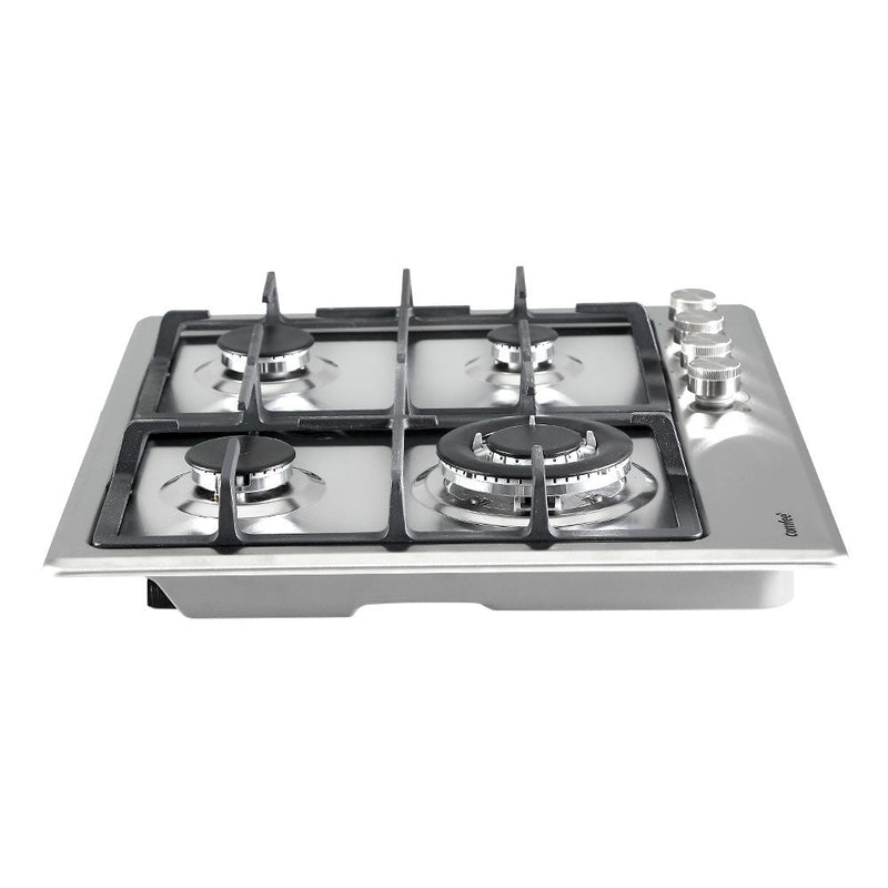 Comfee 60cm Gas Cooktop Stainless Steel 4 Burners Kitchen Stove Cook Top NG LPG - Appliances > Kitchen Appliances - Rivercity House & Home Co. (ABN 18 642 972 209) - Affordable Modern Furniture Australia