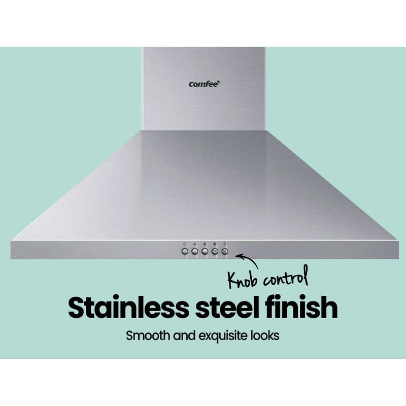 Comfee Rangehood 600mm Range Hood Stainless Steel Home Kitchen Canopy Vent 60cm - Appliances > Kitchen Appliances - Rivercity House & Home Co. (ABN 18 642 972 209)