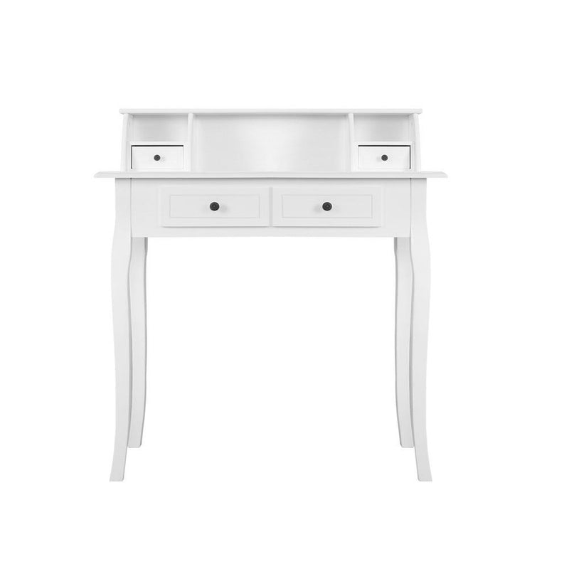 Console Dressing Table Jewellery Cabinet With 4 Drawers - White - Rivercity House & Home Co. (ABN 18 642 972 209) - Affordable Modern Furniture Australia