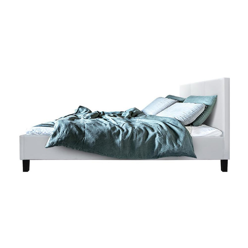 Coogee Double Bed Frame White - Furniture > Bedroom - Rivercity House And Home Co.