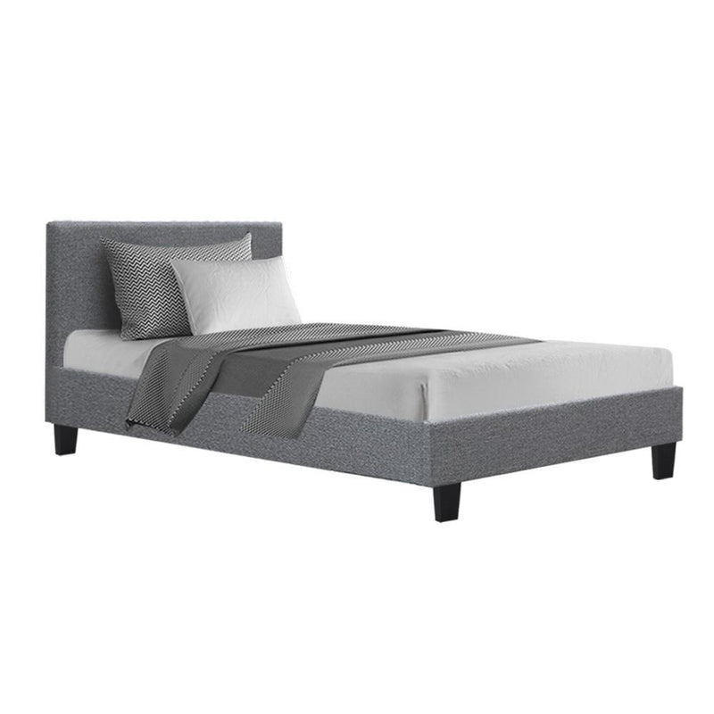 Coogee King Single Bed Frame Grey - Rivercity House & Home Co. (ABN 18 642 972 209) - Affordable Modern Furniture Australia