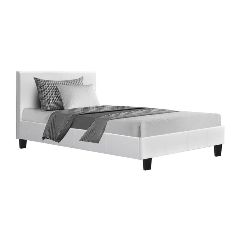 Coogee King Single Bed Frame White - Furniture > Bedroom - Rivercity House And Home Co.