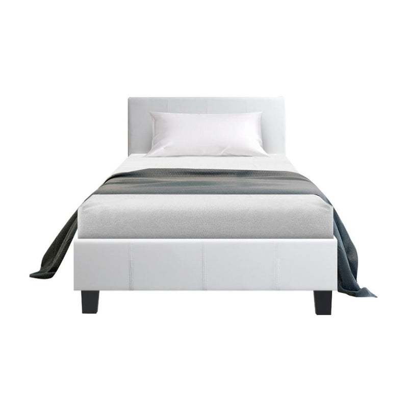 Coogee King Single Bed Frame White - Furniture > Bedroom - Rivercity House And Home Co.