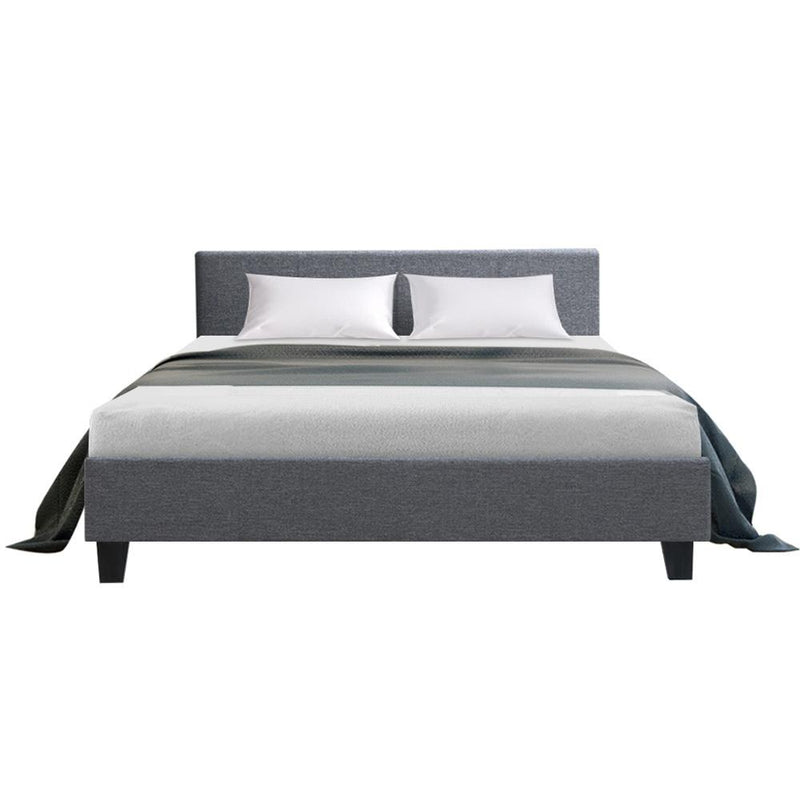 Coogee Queen Bed Frame Grey - Rivercity House & Home Co. (ABN 18 642 972 209) - Affordable Modern Furniture Australia