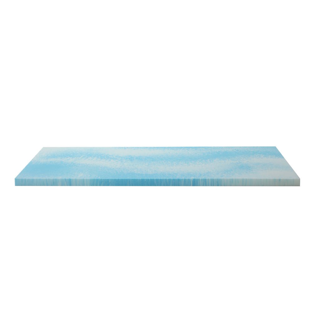 Cool Gel Swirl Infused Memory Foam 5CM Thick Mattress Topper With Bamboo Cover - Queen - Mid-Season Super Sale - Rivercity House & Home Co. (ABN 18 642 972 209) - Affordable Modern Furniture Australia