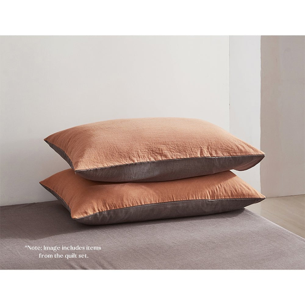 Deluxe Sheet Set Cotton Sheets Double Orange Brown - Home & Garden > Bedding - Rivercity House & Home Co. (ABN 18 642 972 209) - Affordable Modern Furniture Australia