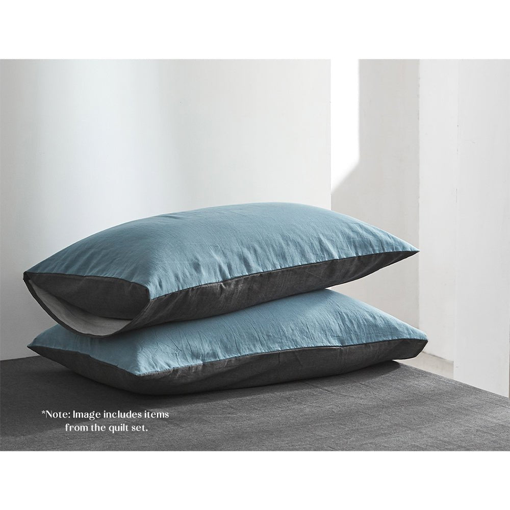 Deluxe Sheet Set Cotton Sheets Single Blue Dark Blue - Home & Garden > Bedding - Rivercity House & Home Co. (ABN 18 642 972 209) - Affordable Modern Furniture Australia