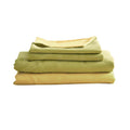 Deluxe Washed Cotton Sheet Set Single Yellow