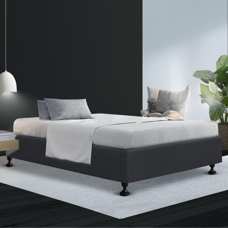 Cottesloe King Single Bed Frame Charcoal - Furniture > Bedroom - Rivercity House & Home Co. (ABN 18 642 972 209) - Affordable Modern Furniture Australia