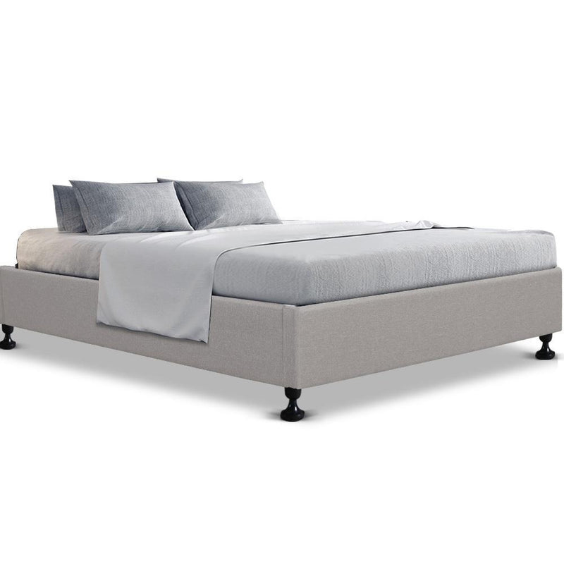 Cottesloe Queen Bed Frame Beige - Furniture > Bedroom - Rivercity House & Home Co. (ABN 18 642 972 209) - Affordable Modern Furniture Australia