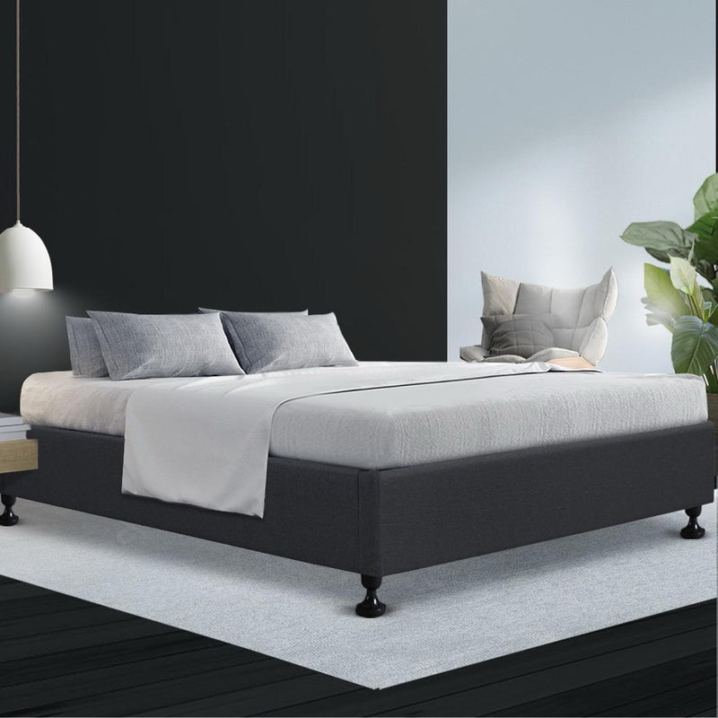Cottesloe Queen Bed Frame Charcoal - Furniture > Bedroom - Rivercity House And Home Co.