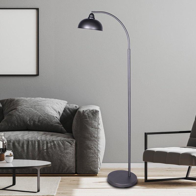 Dark Grey Floor Lamp Industrial Chic Adjustable Angle - Home & Garden > Lighting - Rivercity House & Home Co. (ABN 18 642 972 209) - Affordable Modern Furniture Australia