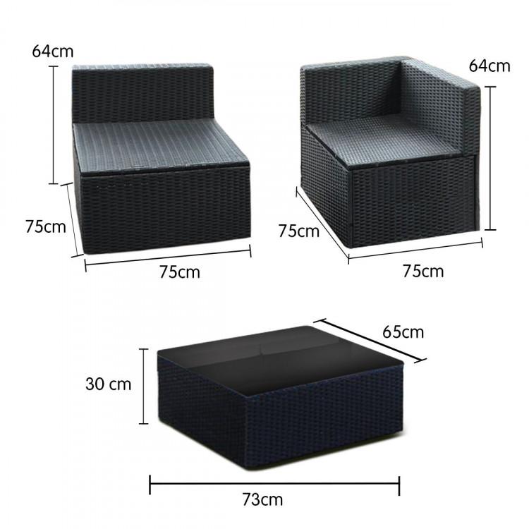Deluxe 7 Piece Outdoor Corner Lounge - Rivercity House & Home Co. (ABN 18 642 972 209) - Affordable Modern Furniture Australia