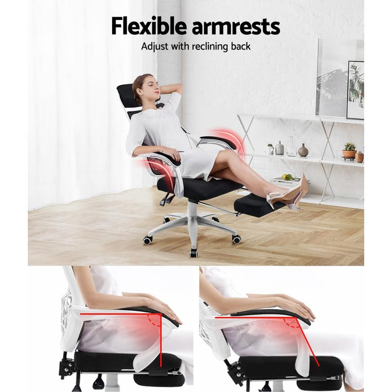 Deluxe High Back Breathable Mesh Office Chair - Furniture - Rivercity House & Home Co. (ABN 18 642 972 209) - Affordable Modern Furniture Australia