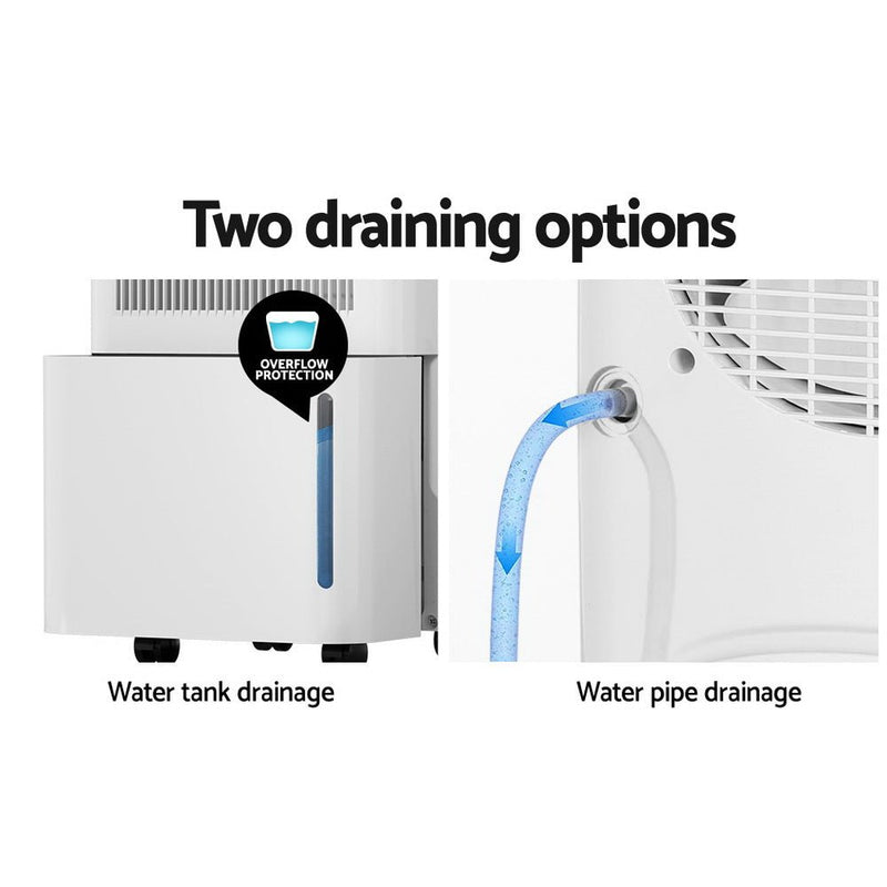 12L Portable Dehumidifier Air Dryer Purifier Home Moisture Absorber - Appliances > Aroma Diffusers & Humidifiers - Rivercity House & Home Co. (ABN 18 642 972 209) - Affordable Modern Furniture Australia