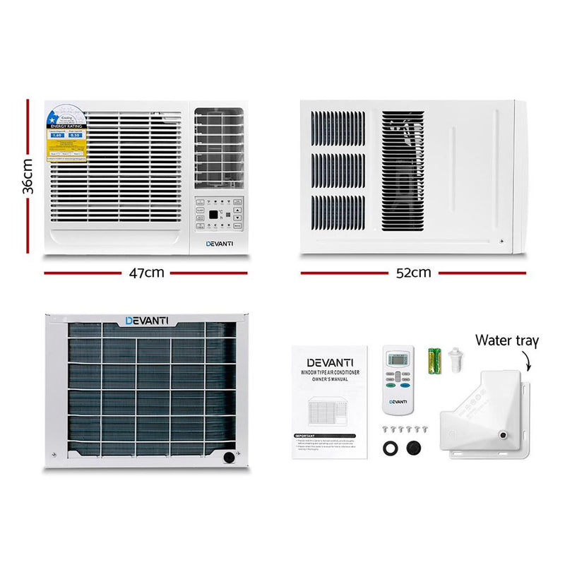 1.6kW Window Air Conditioner - Rivercity House & Home Co. (ABN 18 642 972 209) - Affordable Modern Furniture Australia