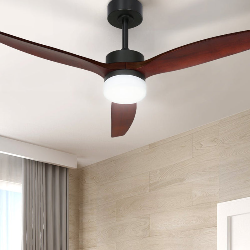 52'' Ceiling Fan LED Light Remote Control Wooden Blades Dark Wood Fan - Appliances > Fans - Rivercity House & Home Co. (ABN 18 642 972 209) - Affordable Modern Furniture Australia