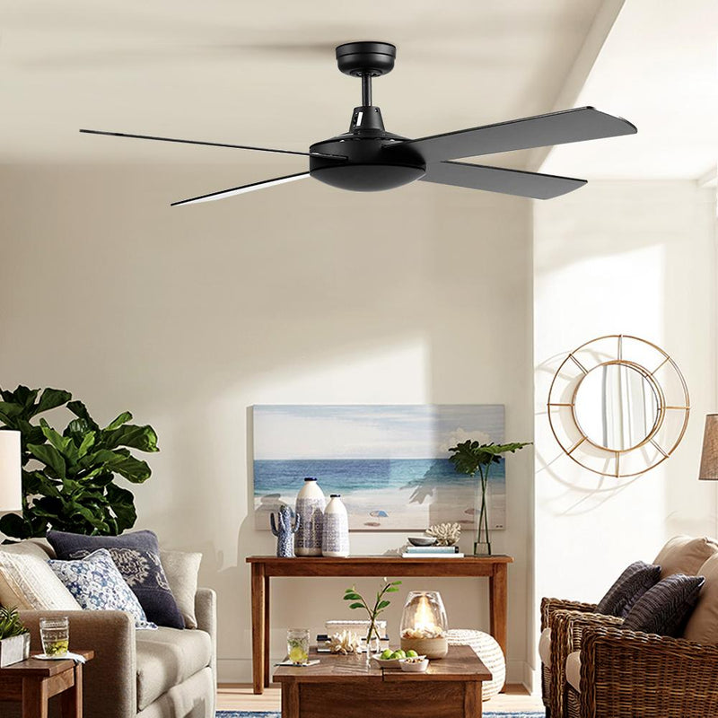 52 inch 1300mm Ceiling Fan 4 Wooden Blades with Remote Control Reversible Fans - Appliances > Fans - Rivercity House & Home Co. (ABN 18 642 972 209) - Affordable Modern Furniture Australia