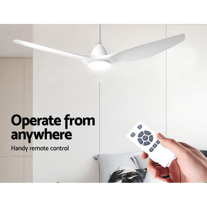 64'' DC Motor Ceiling Fan With Light LED Remote Control Fans 3 Blades - Rivercity House & Home Co. (ABN 18 642 972 209) - Affordable Modern Furniture Australia