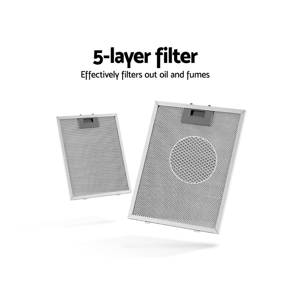 Devanti 900mm Range Hood 90cm Rangehood Stainless Steel - Appliances > Kitchen Appliances - Rivercity House & Home Co. (ABN 18 642 972 209) - Affordable Modern Furniture Australia