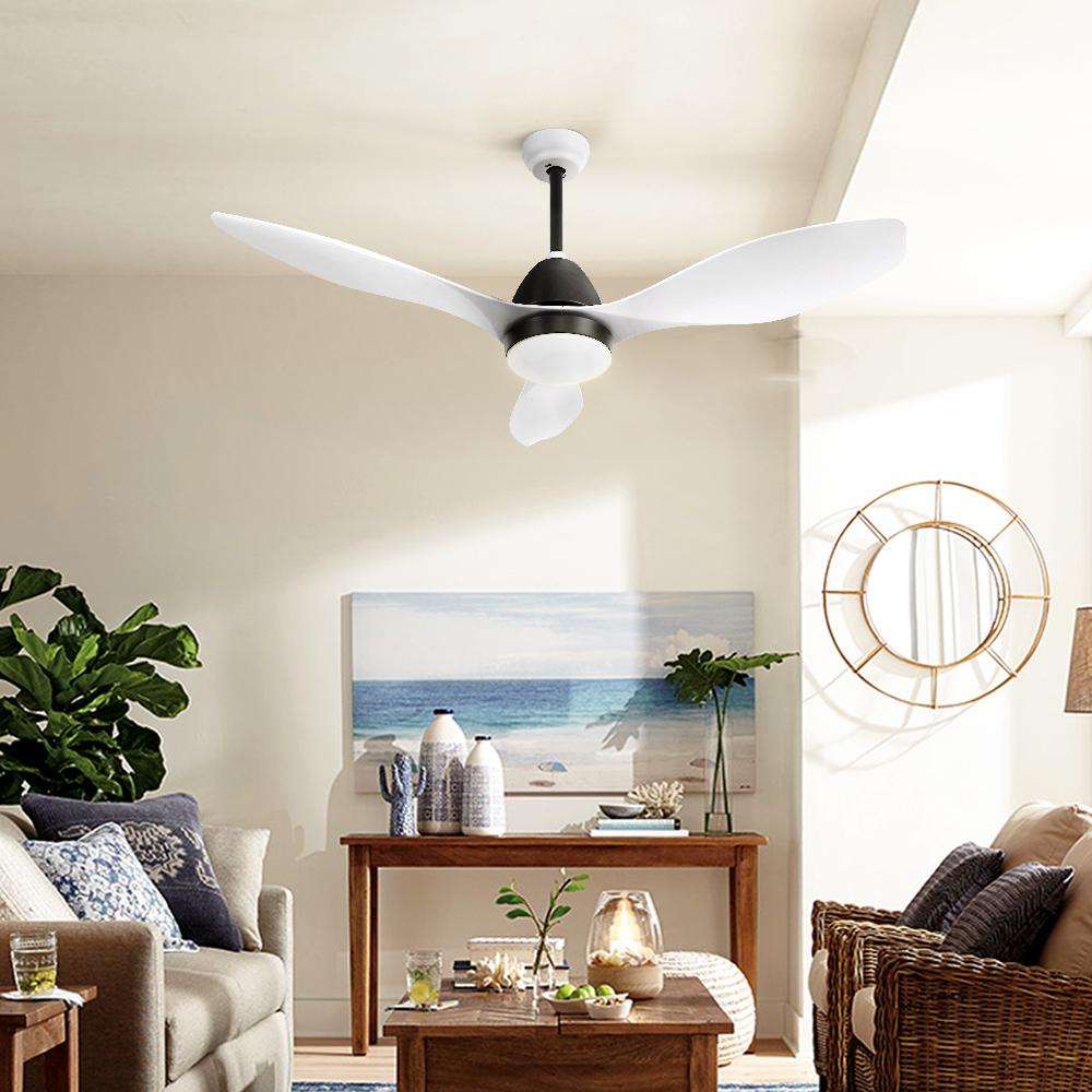 48'' Ceiling Fan Light Remote Control Ceiling Fans White 3 Blades - Rivercity House & Home Co. (ABN 18 642 972 209) - Affordable Modern Furniture Australia
