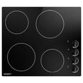 Ceramic Cooktop 60cm Electric Kitchen Burner Cooker 4 Zone Knobs Control