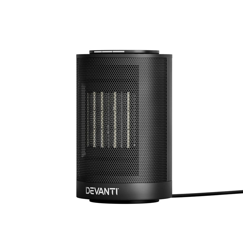 Devanti Electric Fan Heater Portable Ceramic Standing Room Office Heaters 1200W - Appliances > Heaters - Rivercity House & Home Co. (ABN 18 642 972 209) - Affordable Modern Furniture Australia
