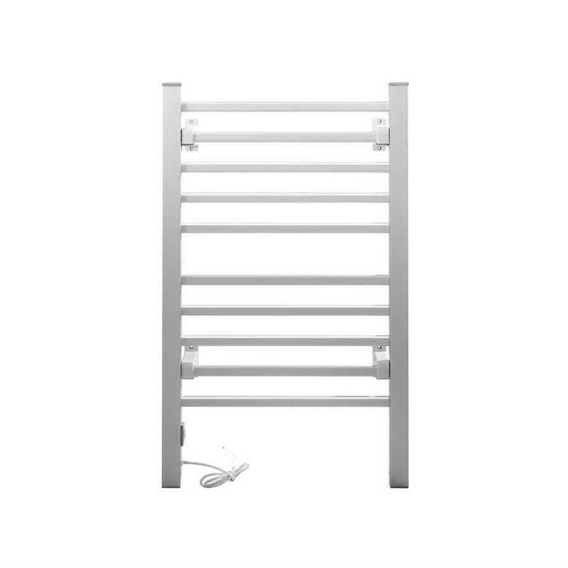 Devanti Electric Heated Towel Rail Rack 10 Bars Freestanding Clothes Dry Warmer - Home & Garden > Bathroom Accessories - Rivercity House & Home Co. (ABN 18 642 972 209) - Affordable Modern Furniture Australia