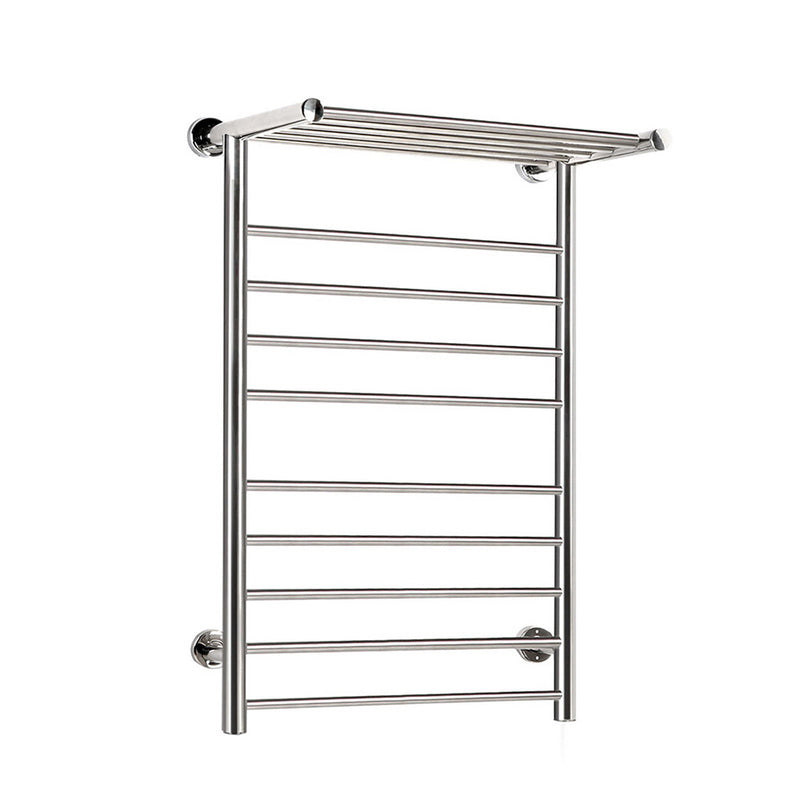 Devanti Electric Heated Towel Rail Rack 14 Bars Wall Mounted Clothes Dry Warmer - Home & Garden > DIY - Rivercity House & Home Co. (ABN 18 642 972 209) - Affordable Modern Furniture Australia