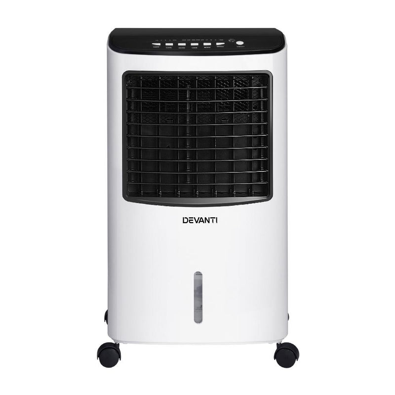 Devanti Evaporative Air Cooler Conditioner Portable 8L Cooling Fan Humidifier - Rivercity House & Home Co. (ABN 18 642 972 209) - Affordable Modern Furniture Australia
