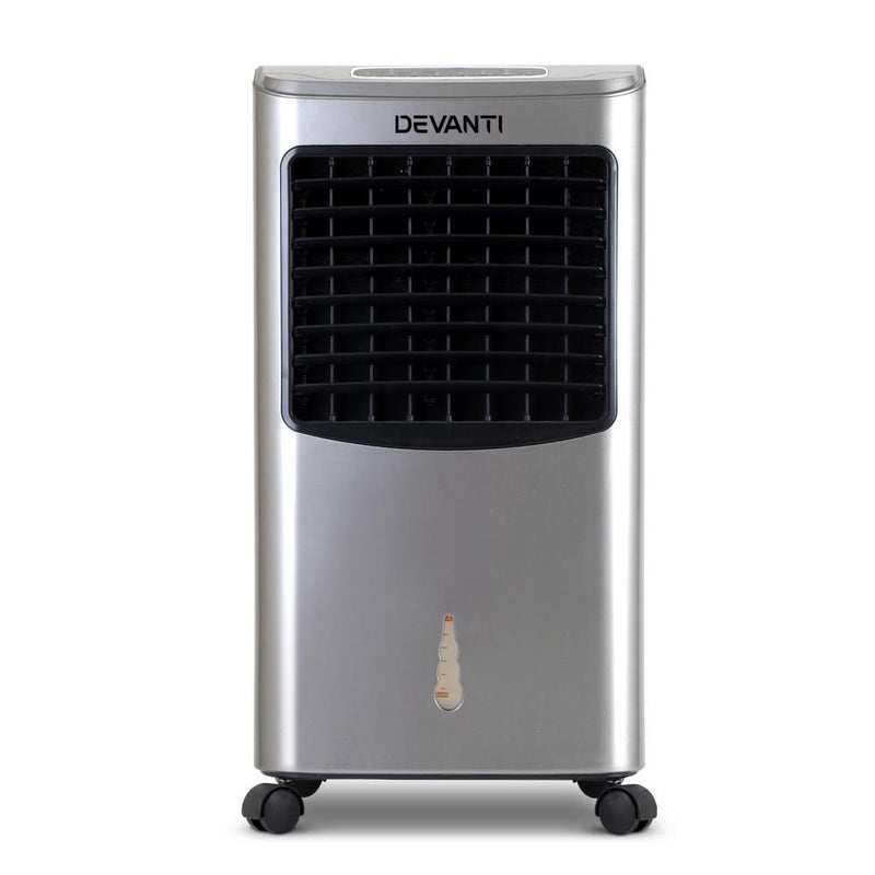 Devanti Portable Evaporative Air Cooler - Silver - Appliances > Fans - Rivercity House & Home Co. (ABN 18 642 972 209) - Affordable Modern Furniture Australia