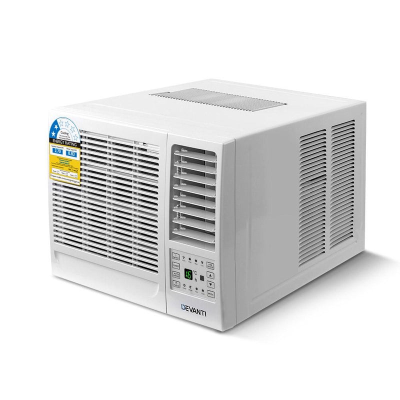 Devanti Window Air Conditioner Portable 2.7kW Wall Cooler Fan Cooling Only - Rivercity House & Home Co. (ABN 18 642 972 209) - Affordable Modern Furniture Australia