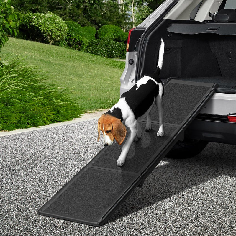 Dog Pet Ramp Car Stairs Steps Travel Ladder Foldable Adjustable Portable - Pet Care > Dog Supplies - Rivercity House & Home Co. (ABN 18 642 972 209) - Affordable Modern Furniture Australia