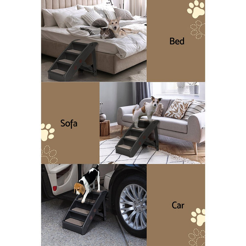 Dog Ramp For Bed Sofa Car Pet Steps Stairs Ladder Indoor Foldable Portable - Pet Care > Dog Supplies - Rivercity House & Home Co. (ABN 18 642 972 209) - Affordable Modern Furniture Australia