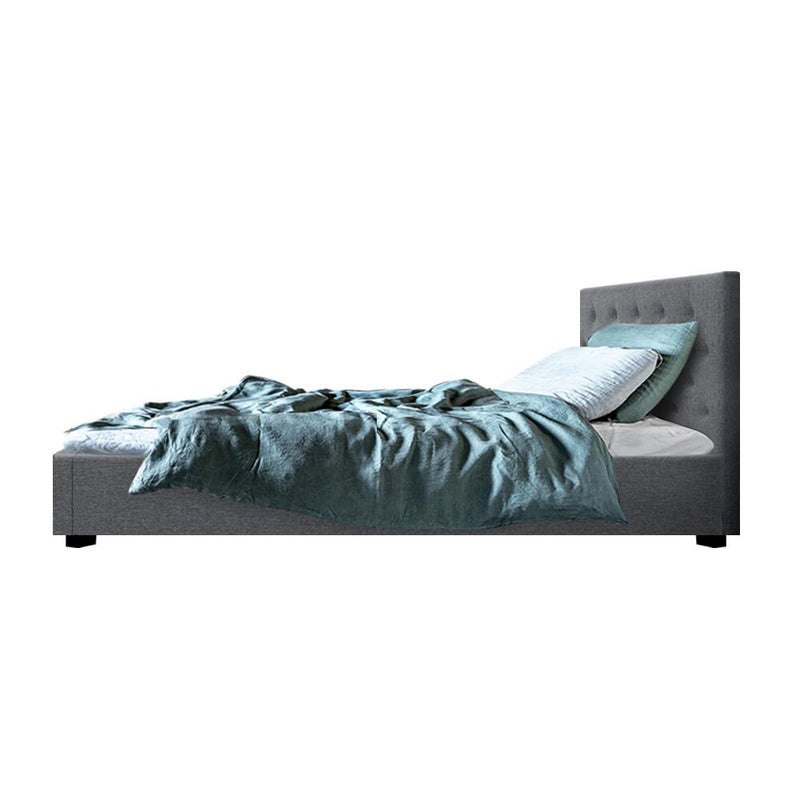 Dorilla Storage King Single Bed Frame Grey - Rivercity House & Home Co. (ABN 18 642 972 209) - Affordable Modern Furniture Australia