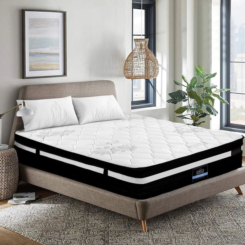 DOUBLE Bed Mattress Size Extra Firm 7 Zone Pocket Spring Foam 28cm - Furniture > Mattresses - Rivercity House & Home Co. (ABN 18 642 972 209)
