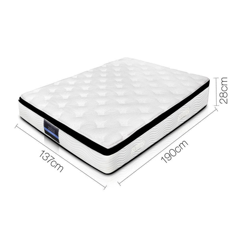 Double Size | 28cm Thick Foam Top Mattress - Furniture > Mattresses - Rivercity House & Home Co. (ABN 18 642 972 209) - Affordable Modern Furniture Australia