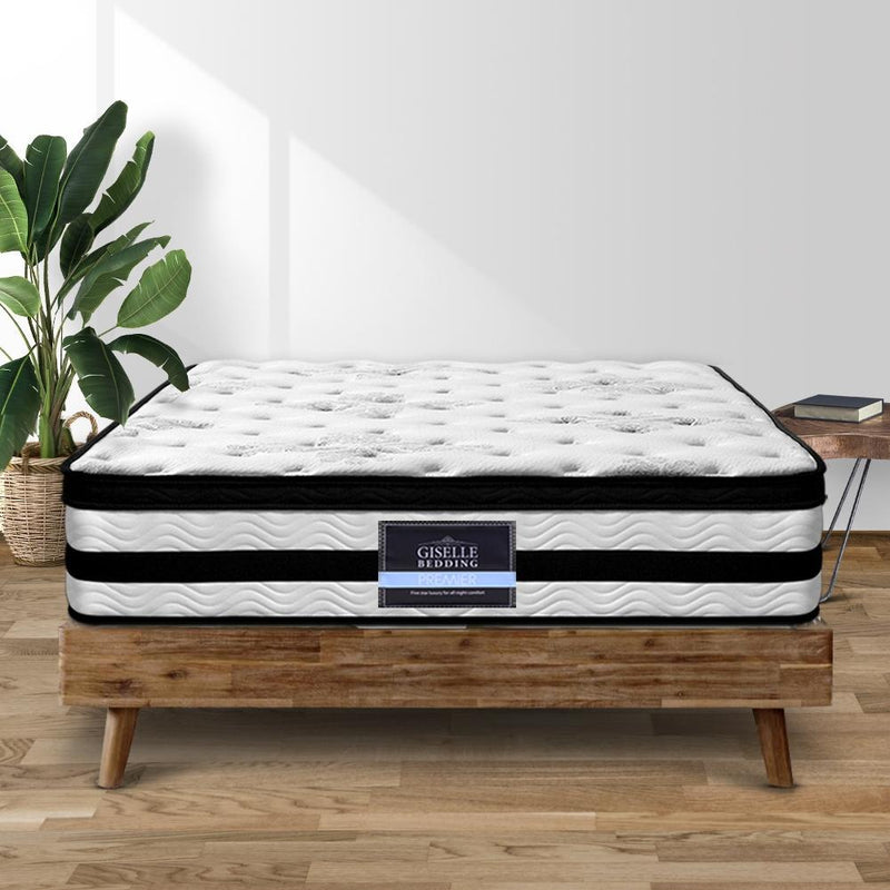 Double Size | Algarve Euro Top Pocket Spring Mattress (Medium Firm) - Furniture > Mattresses - Rivercity House And Home Co.