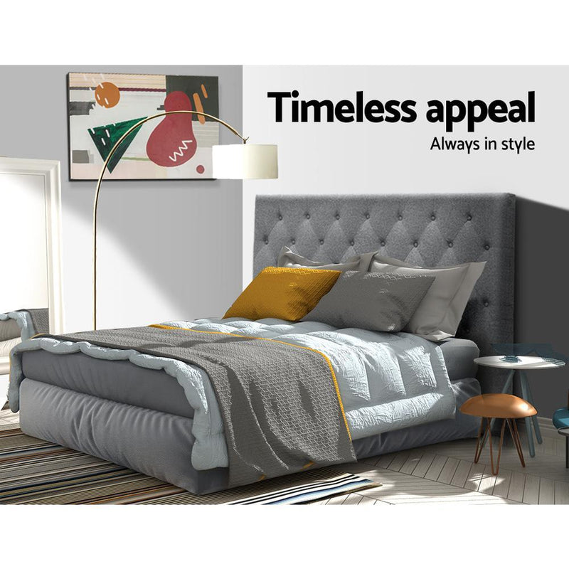 Double Size | Cappi Bed Headboard (Grey) - Furniture > Bedroom - Rivercity House & Home Co. (ABN 18 642 972 209) - Affordable Modern Furniture Australia