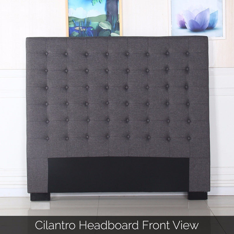 Double Size | Cilantro Headboard (Charcoal) - Rivercity House & Home Co. (ABN 18 642 972 209) - Affordable Modern Furniture Australia