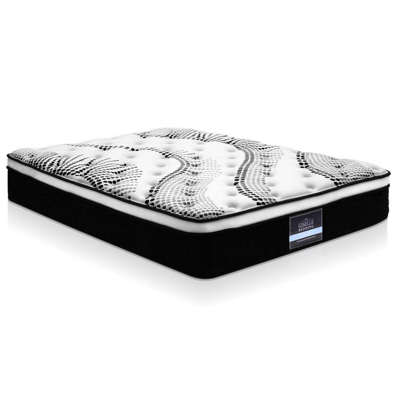 Double Size | Como Euro Top Pocket Spring Mattress (Medium) - Furniture > Mattresses - Rivercity House And Home Co.