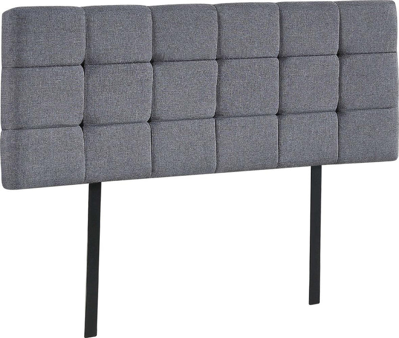 Double Size | Deluxe Fabric Headboard Bedhead (Grey) - Rivercity House & Home Co. (ABN 18 642 972 209) - Affordable Modern Furniture Australia