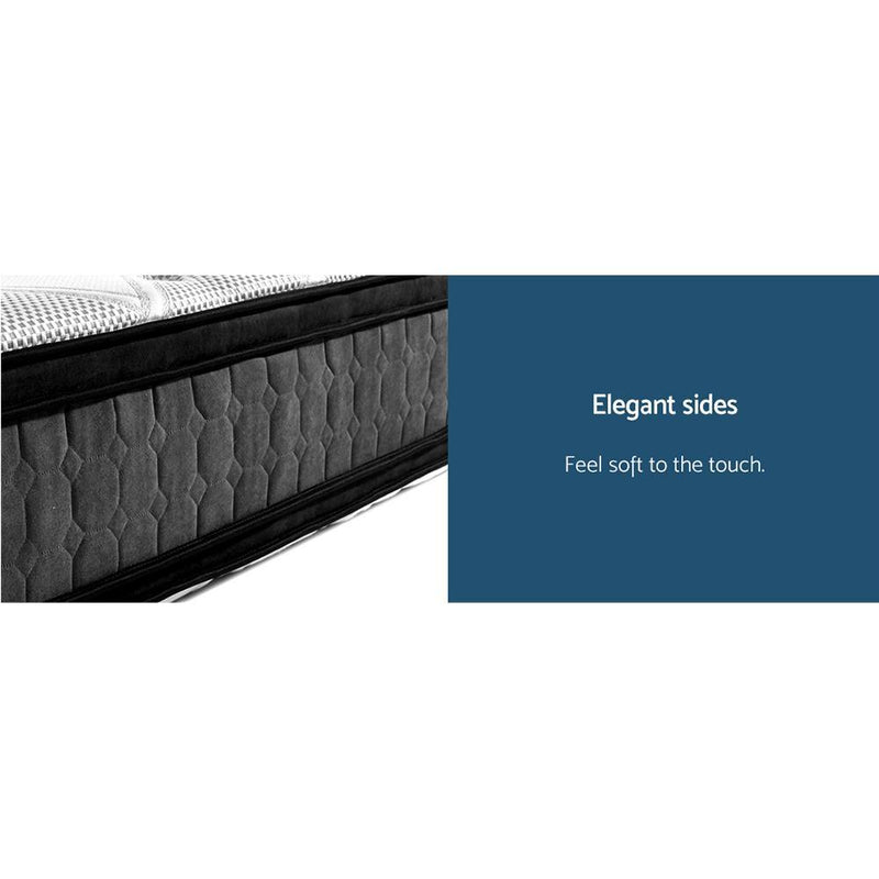 Double Size | Luna Euro Top Cool Gel Pocket Spring Mattress (Medium Firm) - Furniture > Mattresses - Rivercity House And Home Co.
