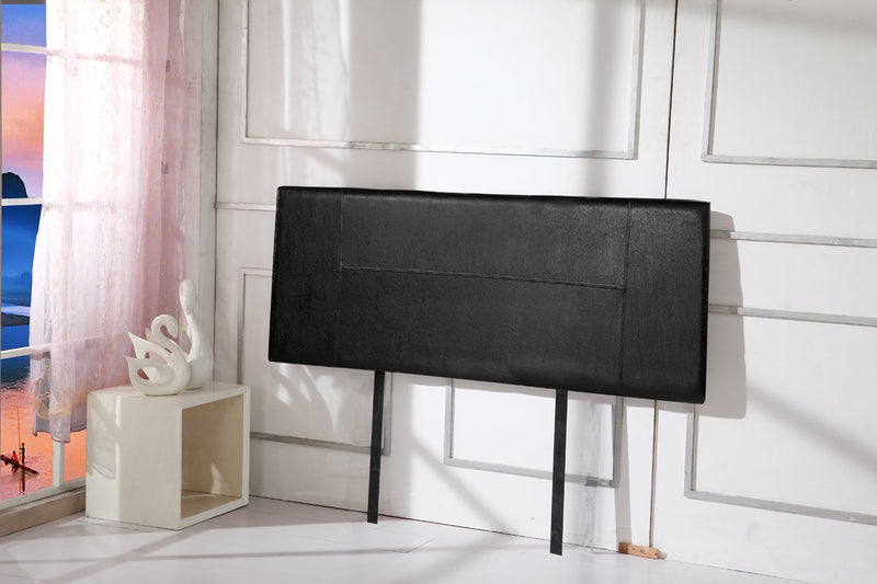 Double Size | PU Leather Bed Headboard Bedhead (Black) - Furniture > Bedroom - Rivercity House And Home Co.