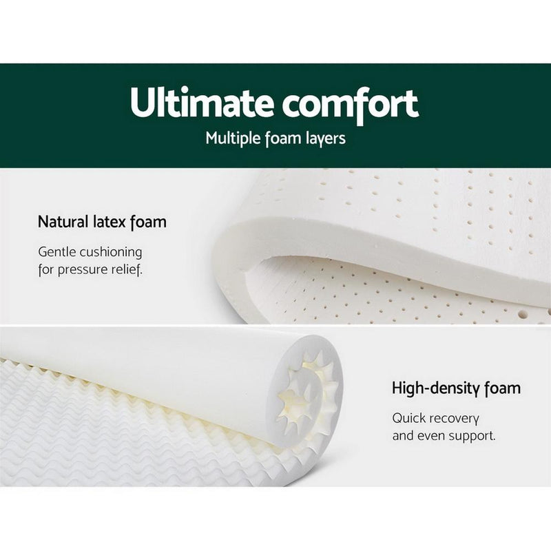 Double Size | Ronnie Euro Top Latex Pocket Spring Mattress (Medium firm) - Furniture > Mattresses - Rivercity House & Home Co. (ABN 18 642 972 209) - Affordable Modern Furniture Australia