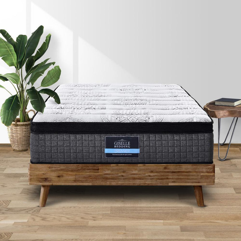 Double Size | Ronnie Euro Top Latex Pocket Spring Mattress (Medium firm) - Furniture > Mattresses - Rivercity House & Home Co. (ABN 18 642 972 209) - Affordable Modern Furniture Australia